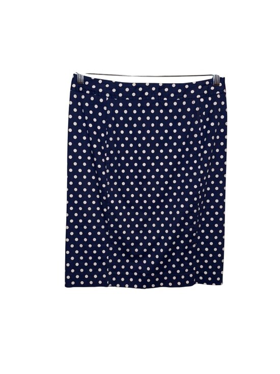 Pixley Dresses & Skirts - Pixley Navy & White Polka Dot Skirt Size Large Womens Casual A-Line Style